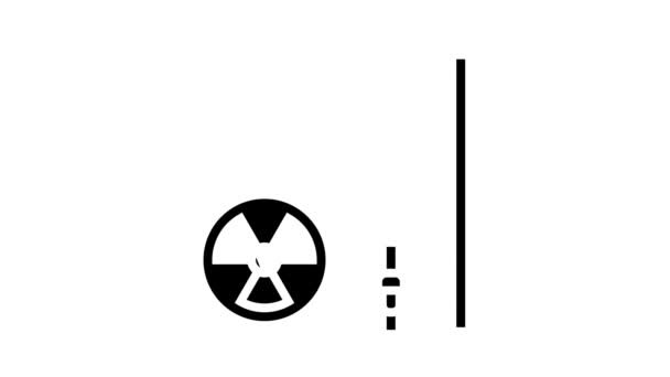 投影仪放射学字形动画图标 — 图库视频影像