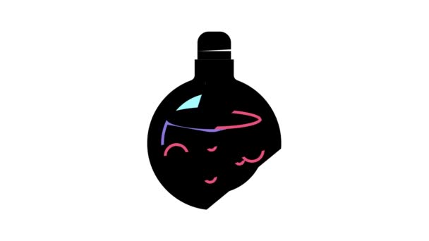 Potion d'amour couleur icône animation — Video