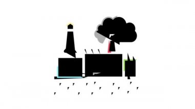 Sanayi bölgesi arazi renk canlandırması