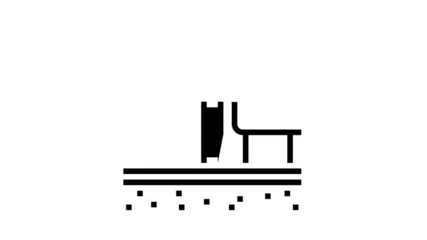 ( 영어 ) Sywerage communication land line icon animation — 비디오