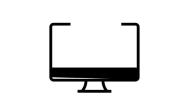 Giyim mağazası çizgi simgesi animasyonu