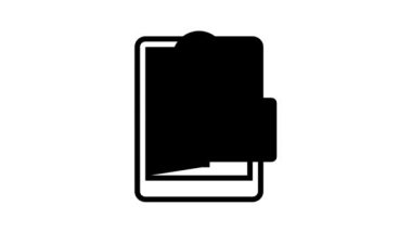 dijital teknoloji mağazası çizgi simgesi canlandırması