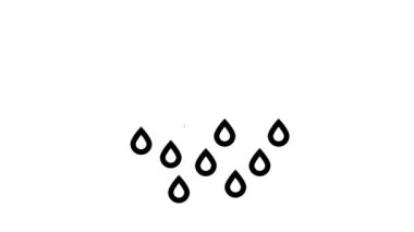 yağış su hattı simgesi canlandırması