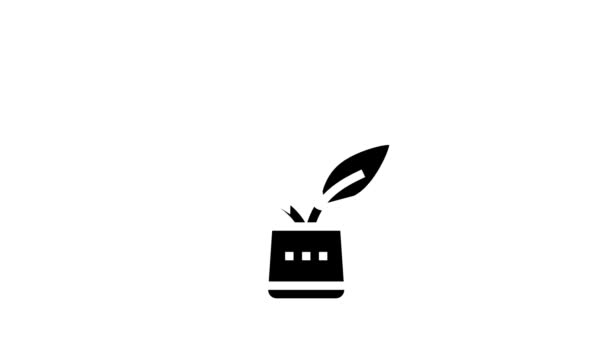 Growth bonus glyph icon animation — Stock Video