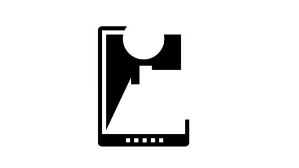 Digital technology shop département glyphe icône animation — Video