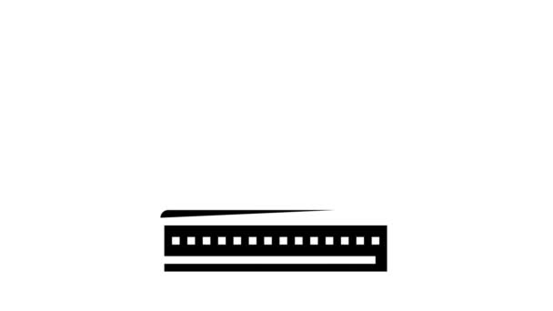 Attrezzature di filtrazione acqua glyph icona animazione — Video Stock