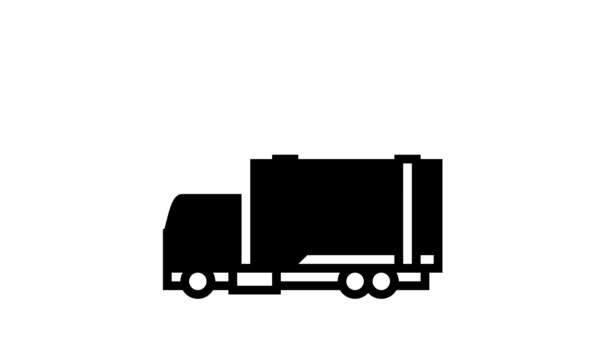 Transport och leverans aluminium produktionslinje ikon animation — Stockvideo