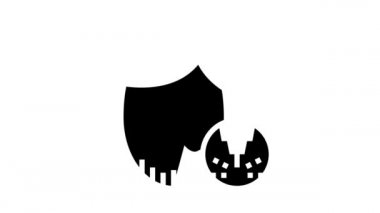 erkek bıyığı ve sakal kesme sembolü canlandırması