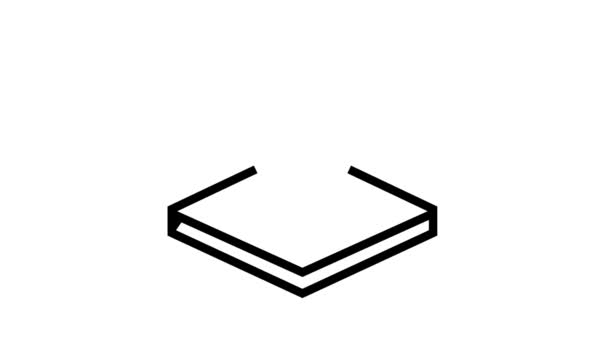 Chemical treatment fabrics properties line icon animation — Stock Video