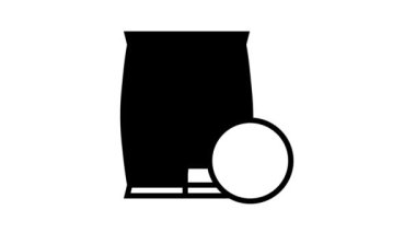 tohum, bahçe çizgisi simgesi canlandırması