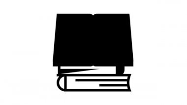 Kitap okumak erkekler için boş zaman çizgisi canlandırması