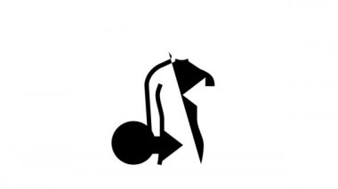 s şekilli skolyoz çizgi simgesi canlandırması