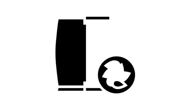 Semi giardinaggio glyph icona animazione — Video Stock