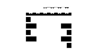 Dikenli tel kablo simgesi animasyonlu çit