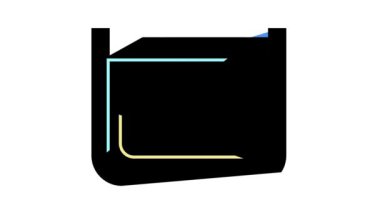 Cheesemaking fabrika ekipmanı renk simgesi canlandırması