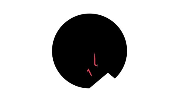 Burun kanaması renk ikonu canlandırması — Stok video