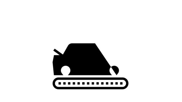 Måla bilens karosseristomme ikon animation — Stockvideo