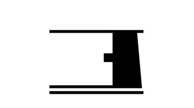 yol çizgisi simgesi canlandırması