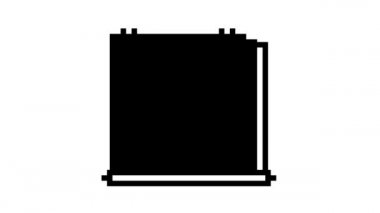 Panel ev çizgisi simge canlandırması duvarları