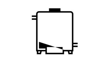 Üretilen ilaç üretim hattı ikonu canlandırması