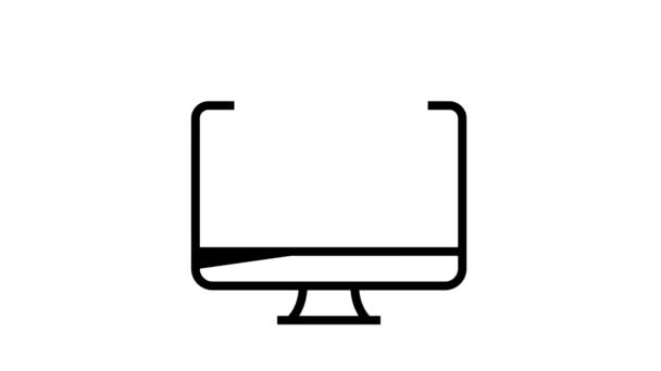 Schema auf dem Computerbildschirm für die Animation der Halbleiterfertigungslinie — Stockvideo