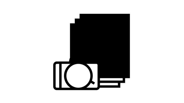 Animação ícone de linha de lazer foto — Vídeo de Stock