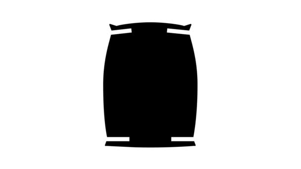 Animace ikon cementového vaku — Stock video