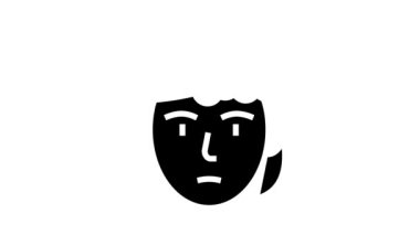 seborrheic dermatitis glyph simge animasyonu