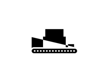 sıkıştırılmış ilaç üretimi glyph simgesi animasyonu