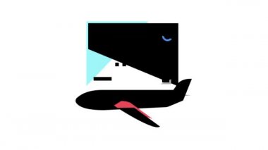 eğitim zamanı uçuş okulu renk canlandırması