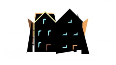 şehir evi renk simgesi canlandırması