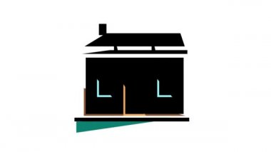 küçük ev rengi simgesi canlandırması