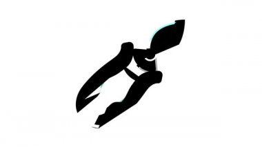 ev bitkisi renk simgesi canlandırması kesimi için secateurs