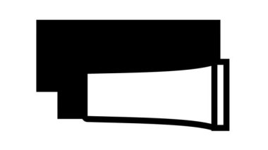 merhem kremi bebek çizgisi simgesi canlandırması