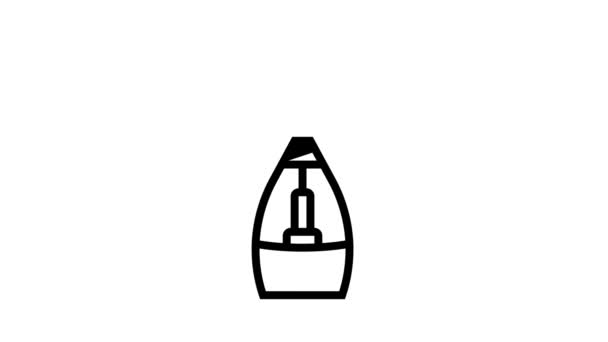 Humidifier device line icon animation — Stock Video