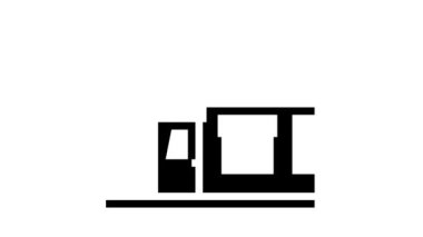 Yurt evi kabartma simgesi canlandırması