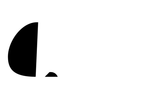 Tengerimalac kisállat glyph ikon animáció — Stock videók