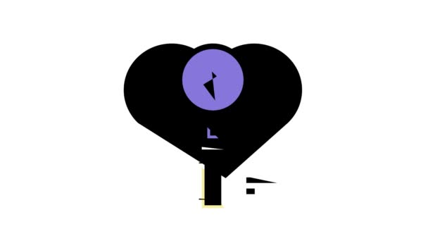 Investigação de infidelidade cor ícone animação — Vídeo de Stock