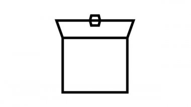 Şeker kutusu çizgi simgesi canlandırması