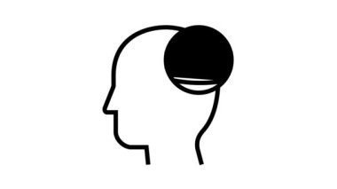 damar tıkanıklığı sağlık sorunu çizgi simgesi canlandırması