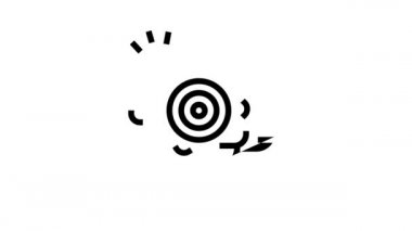 beyin ağrısı çizgisi simgesi canlandırması