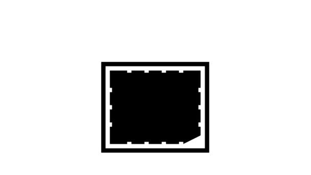 Animazione icona glyph scatola di caramelle — Video Stock
