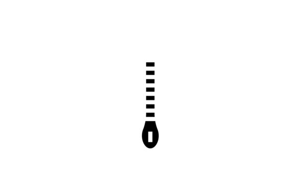 Rasiermesser-Werkzeug Glyphen-Icon-Animation — Stockvideo