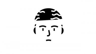 Keratin kullanmadan önce adam satır simgesi canlandırması