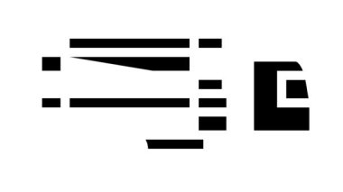 kamyon taşımacılığı ahşap çizgi simge canlandırması