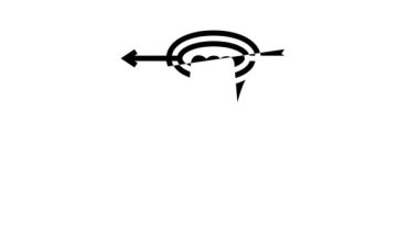 akıllı telefon ekranı dokunuşu üç parmak çizgisi simge canlandırması