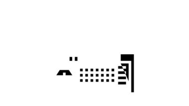 kümes hayvanları çiftliği ve fabrika sembolü animasyonu