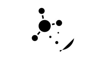 yağ keratin damla glyph simge animasyonu