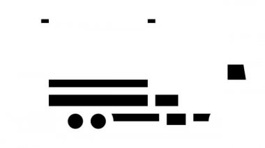 Kamyon taşımacılığı ahşap ahşap sembol canlandırması