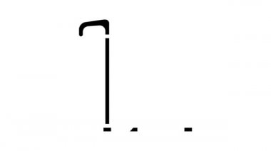 Yaşlılar için çubuk ve yürüyen çerçeve simge animasyonu